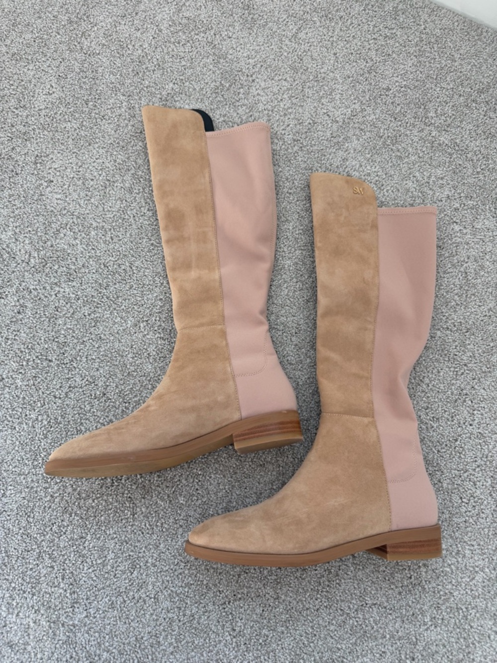 Stuart Weitzman 5050 Knee High Suede Tall Boot in Tan